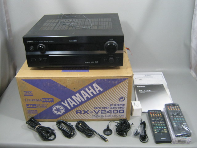 RX-V2400 Home Theater AV Receiver Ampli-Tuner W/ 2 RAV228 Remotes Box Bundle NR