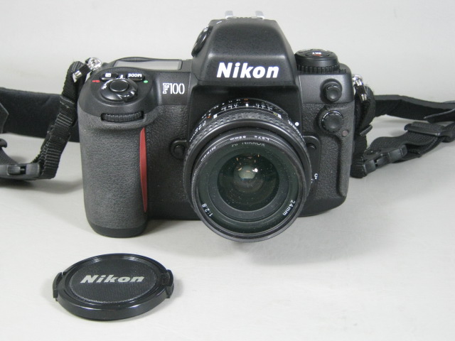 Nikon F100 Camera AF Nikkor 24mm f/2.8 Lens Tamrac 606 Case Bundle EXC COND! NR! 2