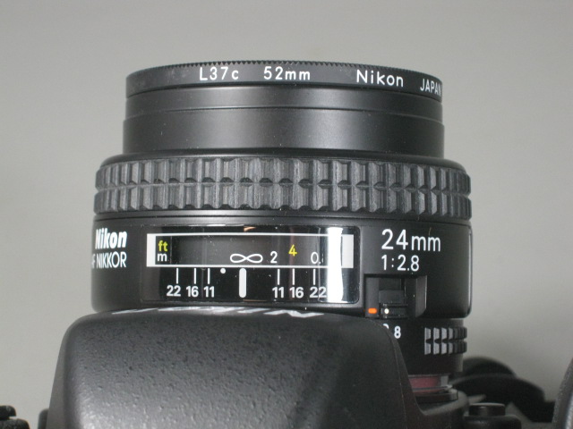 Nikon F100 Camera AF Nikkor 24mm f/2.8 Lens Tamrac 606 Case Bundle EXC COND! NR! 7