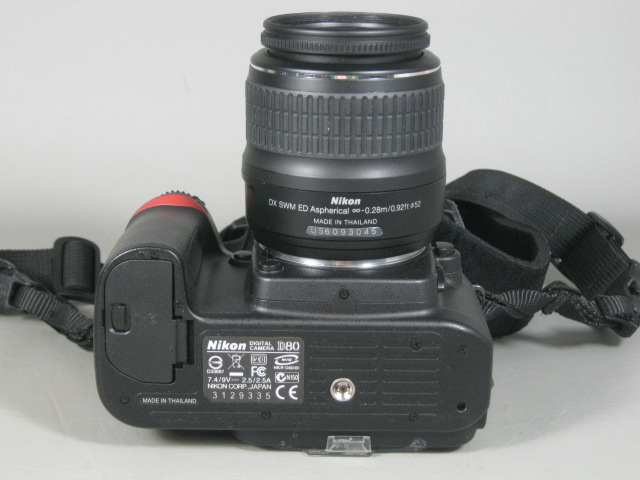 Nikon D80 DX AF-S Nikkor 18-55mm GII ED Zoom Lens +Case Bundle 1 Owner EX COND! 8