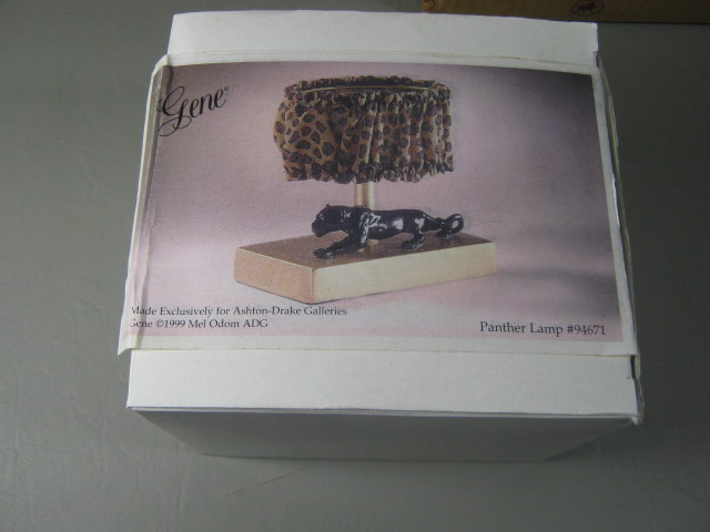 Ashton Drake Gene Doll Panther Lamp #94671 Furniture Accessories In Box NRFB NR! 3