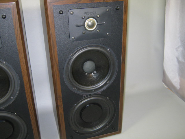 Polk Audio Monitor Series 5JR Bookshelf Main Stereo Speakers Dark Wood Cabinets 3