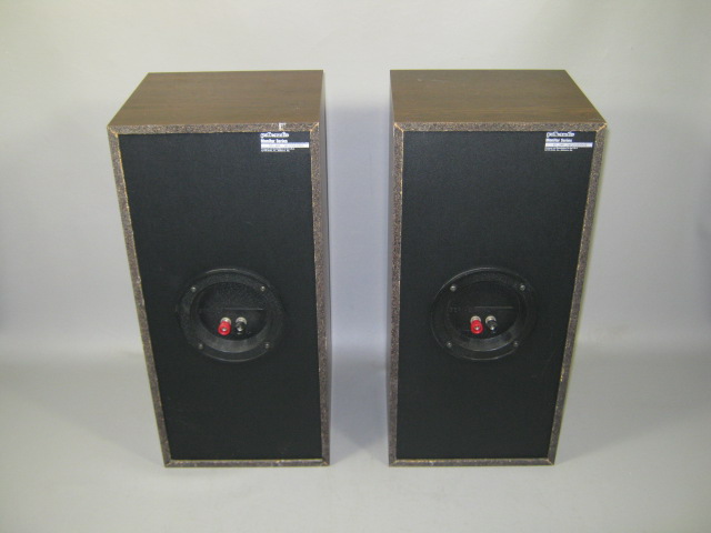 Polk Audio Monitor Series 5JR Bookshelf Main Stereo Speakers Dark Wood Cabinets 6