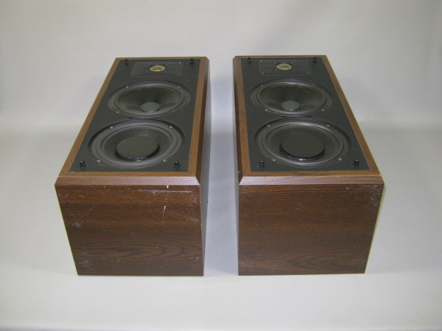 Polk Audio Monitor Series 5JR Bookshelf Main Stereo Speakers Dark Wood Cabinets 9