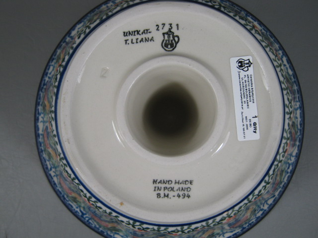 NEW Boleslawiec Unikat Pottery Stoneware Poland 9" Bundt Pan 2731 T Liana BM494 3