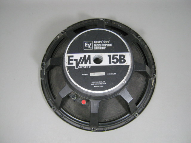 EV Electro Voice EVM 15B Series II 15" Speaker Woofer Subwoofer 8 Ohms 200 Watts 2