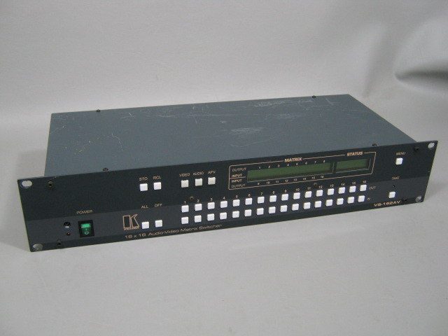 Kramer VS-162AV Rackmount 16x16 Audio Video Stereo Matrix Switcher BNC AV Switch 1