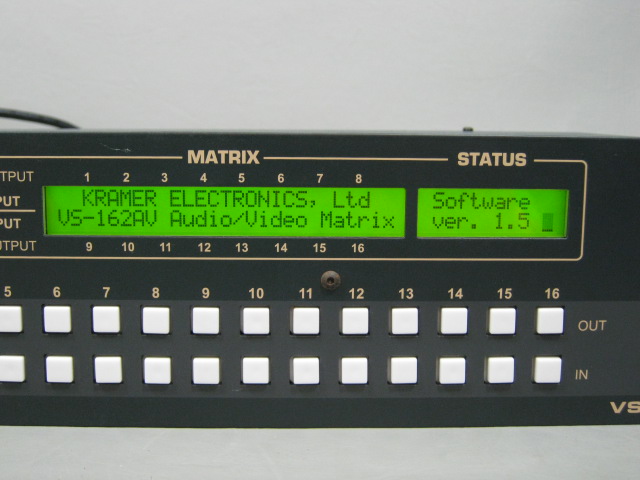 Kramer VS-162AV Rackmount 16x16 Audio Video Stereo Matrix Switcher BNC AV Switch 2