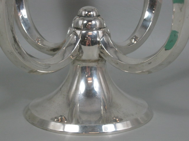 Vtg Antique 835-S Silver Candelabra Candle Holder 31oz Germany Gayer & Krauss NR 5