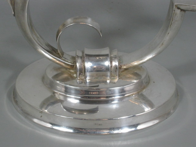 Vtg 830 Silver Candelabra Candle Holder 15 Ounces! Germany Crown Crescent Moon 9