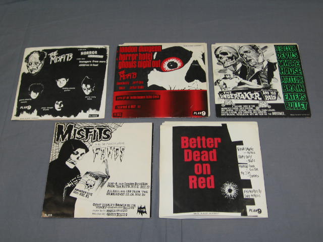 5 Misfits 45 7" Records Evilive Bullet Import Danzig + 1