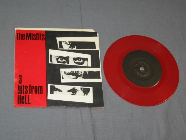 5 Misfits 45 7" Records Evilive Bullet Import Danzig + 5