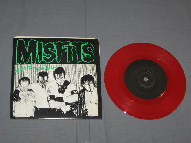 5 Misfits 45 7" Records Evilive Bullet Import Danzig + 6