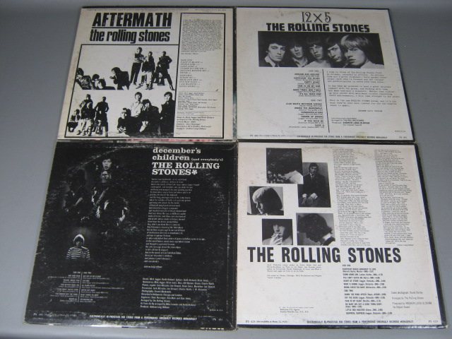 17 Vtg Rolling Stones Record Album LP Lot 12" Let It Bleed Sticky Fingers 12 X 5 2