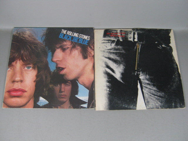 17 Vtg Rolling Stones Record Album LP Lot 12" Let It Bleed Sticky Fingers 12 X 5 3