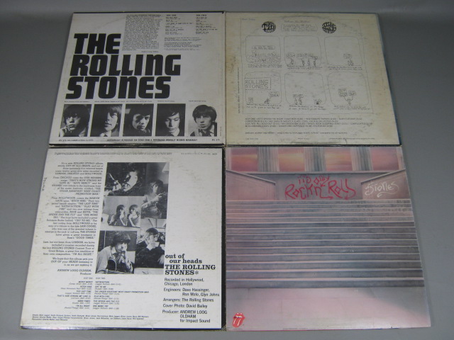 17 Vtg Rolling Stones Record Album LP Lot 12" Let It Bleed Sticky Fingers 12 X 5 7