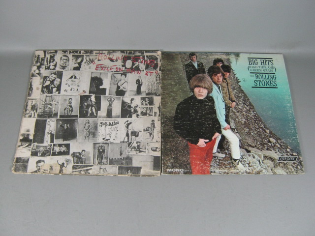 17 Vtg Rolling Stones Record Album LP Lot 12" Let It Bleed Sticky Fingers 12 X 5 11
