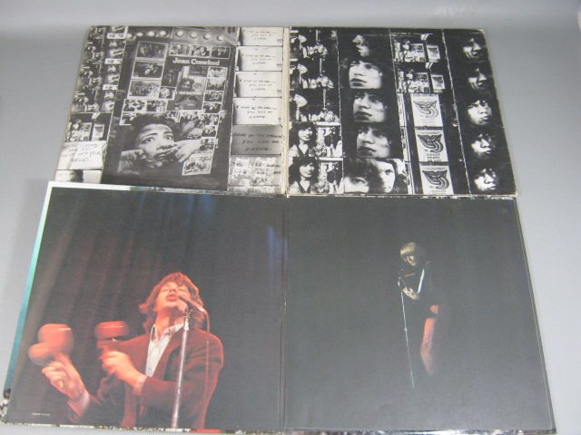 17 Vtg Rolling Stones Record Album LP Lot 12" Let It Bleed Sticky Fingers 12 X 5 12