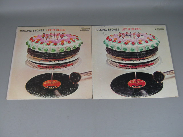 17 Vtg Rolling Stones Record Album LP Lot 12" Let It Bleed Sticky Fingers 12 X 5 19