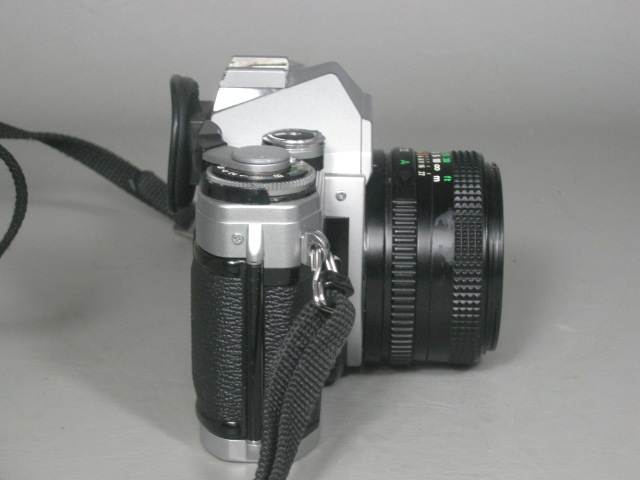 Canon AE-1 35mm SLR Film Camera + 50mm FD f/1.8 Lens + Case + Manuals Bundle NR! 3