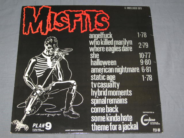 Rare Misfits Legacy Of Brutality White Vinyl PL9-06 LP 5
