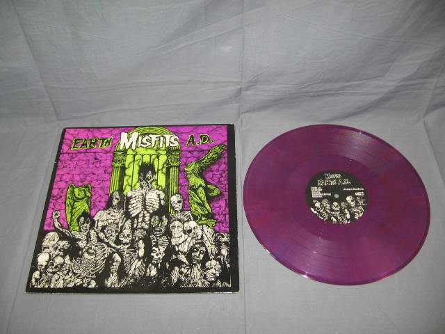 Rare Misfits Earth A.D. Purple Vinyl 33 LP Punk Record