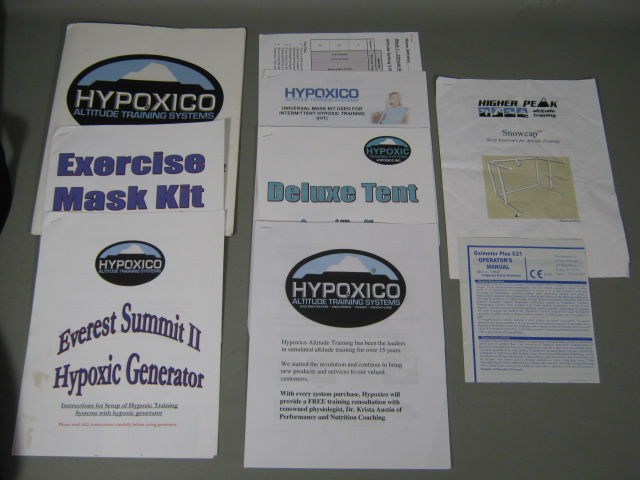 Hypoxico Everest Summit II Hypoxic Generator High Altitude Training System +Tent 15
