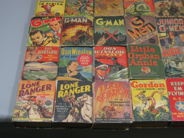 36 Vtg Big Better Little Book Collection Lot Flash Gordon Mongo Lone Ranger + NR 1