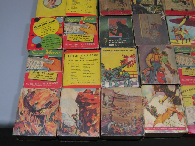 36 Vtg Big Better Little Book Collection Lot Flash Gordon Mongo Lone Ranger + NR 6