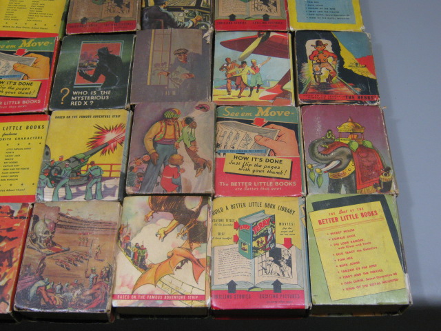 36 Vtg Big Better Little Book Collection Lot Flash Gordon Mongo Lone Ranger + NR 7