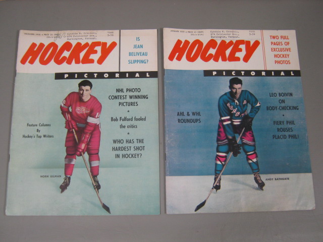 14 Vtg Hockey Pictorial Magazine Lot 1958-1960 NHL AHL WHL Bobby Hull Plante NR! 7