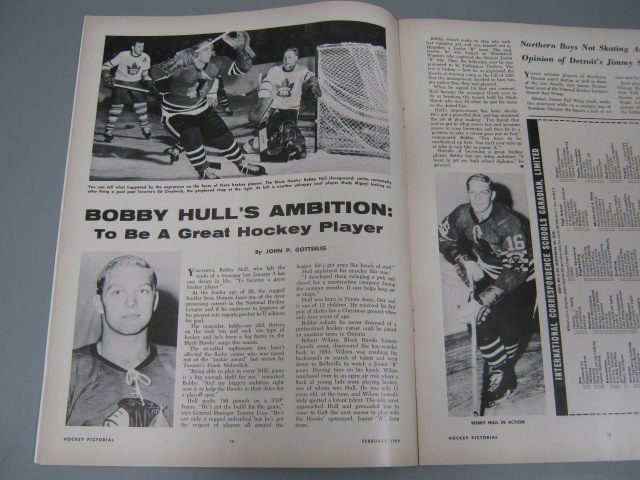 14 Vtg Hockey Pictorial Magazine Lot 1958-1960 NHL AHL WHL Bobby Hull Plante NR! 11