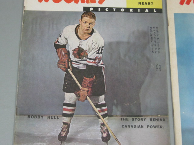 14 Vtg Hockey Pictorial Magazine Lot 1958-1960 NHL AHL WHL Bobby Hull Plante NR! 14