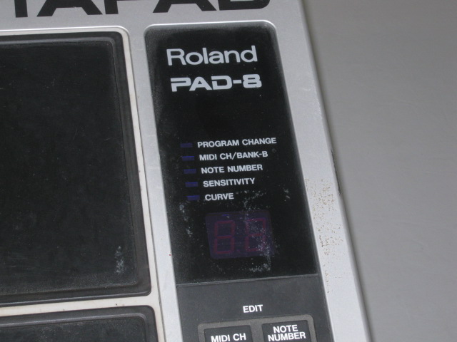 Vtg Roland Octapad PAD-8 MIDI Drum Trigger Electronic Percussion Controller NR!! 1