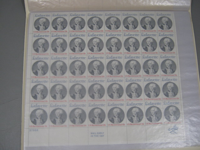 Vtg US Stamp Mint Sheet Collection Lot Bicentennial $2 Bill 1st Day Issue $100+ 3