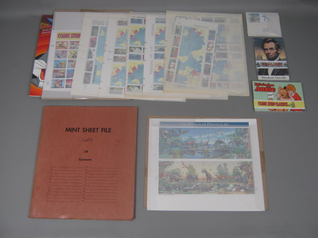 Vtg 1975-1997 US Stamp Mint Sheet Postcard Collection Lot 1st Day Issue $165+ NR