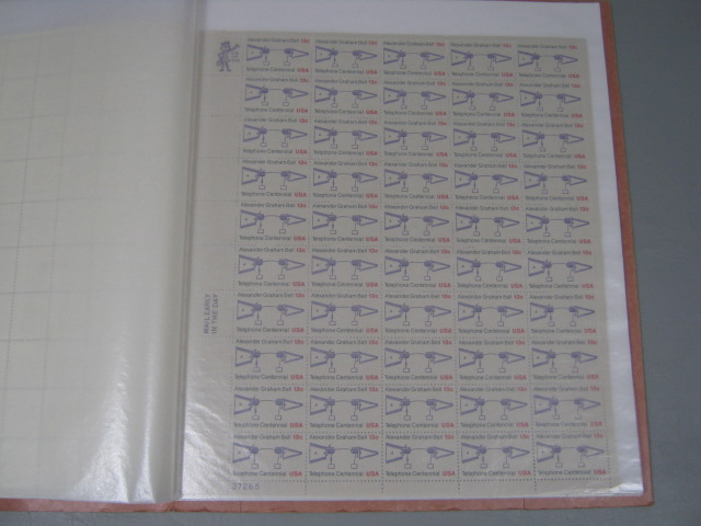 Vtg 1975-1997 US Stamp Mint Sheet Postcard Collection Lot 1st Day Issue $165+ NR 6