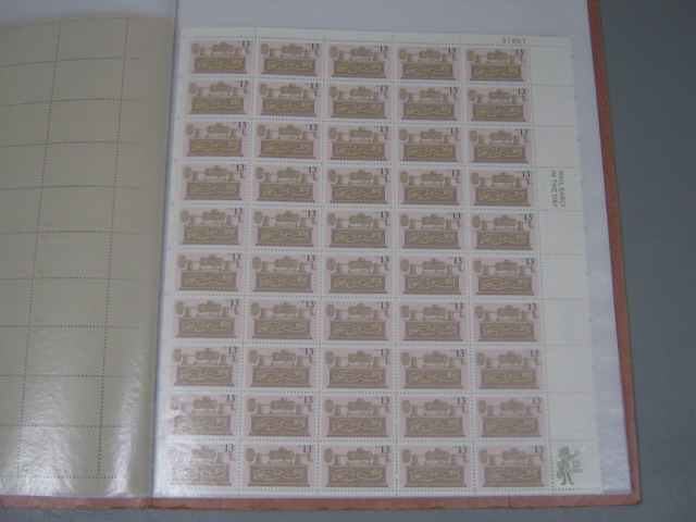 Vtg 1975-1997 US Stamp Mint Sheet Postcard Collection Lot 1st Day Issue $165+ NR 7
