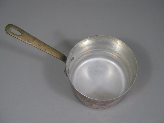 William Sonoma Copper Double Boiler Apilco French Porcelain Ceramic Insert 1-Qt? 5
