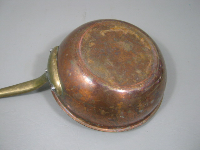 Williams Sonoma Copper Sauce Pan Pot W/ Brass Handle + Lid 8.5" Diameter NO RES! 3