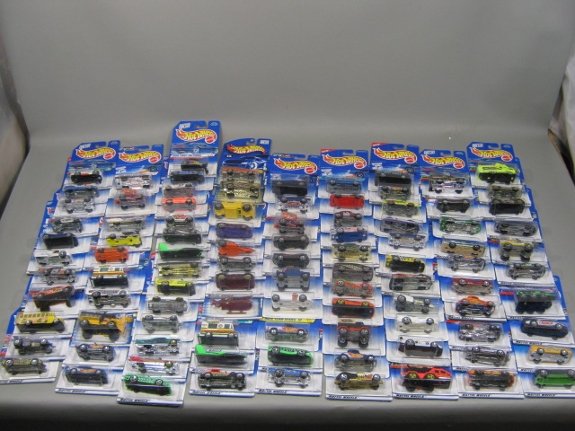 100 New Hotwheels Mattel Cars Assortment MOC 1990s Treasure Hunt First Editions