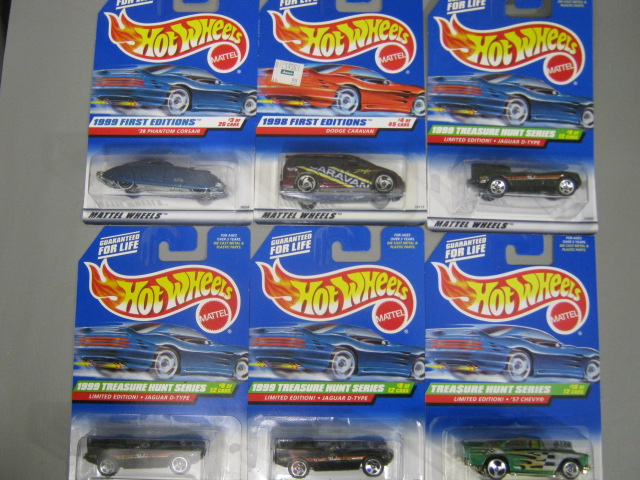 100 New Hotwheels Mattel Cars Assortment MOC 1990s Treasure Hunt First Editions 6