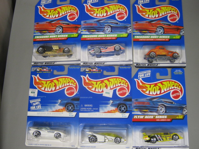 100 New Hotwheels Mattel Cars Assortment MOC 1990s Treasure Hunt First Editions 7