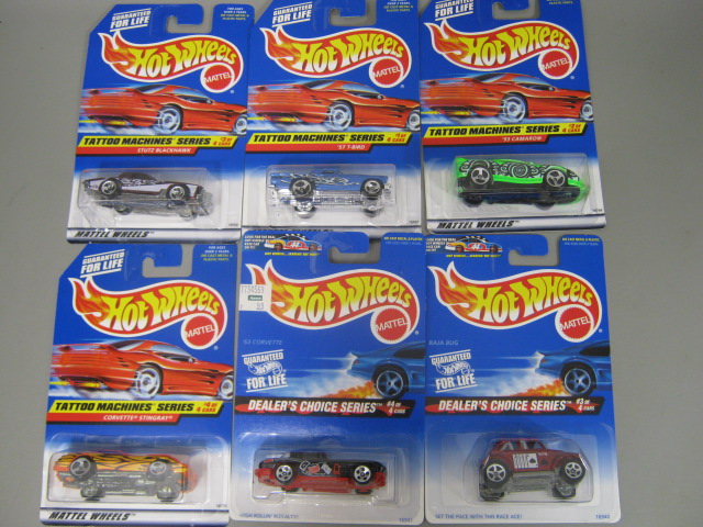 100 New Hotwheels Mattel Cars Assortment MOC 1990s Treasure Hunt First Editions 11