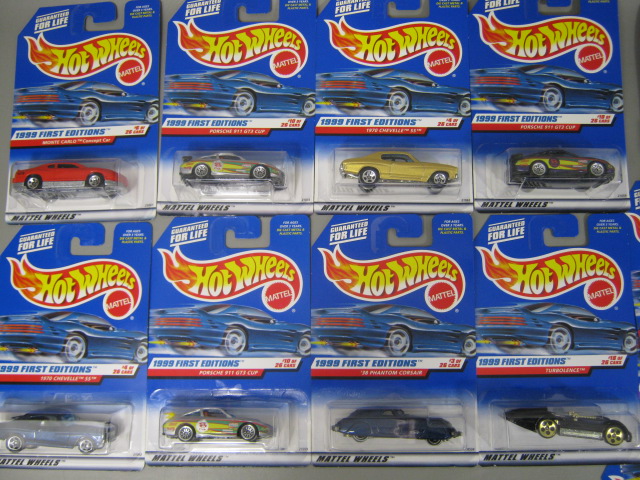100 Hotwheels Car Assortment Lot 1990s MOC First Editions Collectors Series NR 4