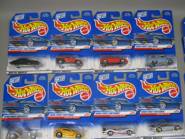 100 Hotwheels Car Assortment Lot 1990s MOC First Editions Collectors Series NR 5