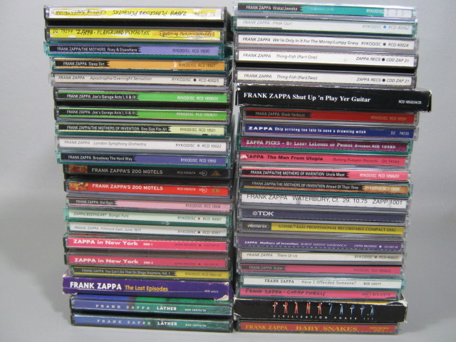 37 Frank Zappa Mothers CDs 2 DVDs  Lot Joes Garage Apostrophe Bootlegs Dub Room 12