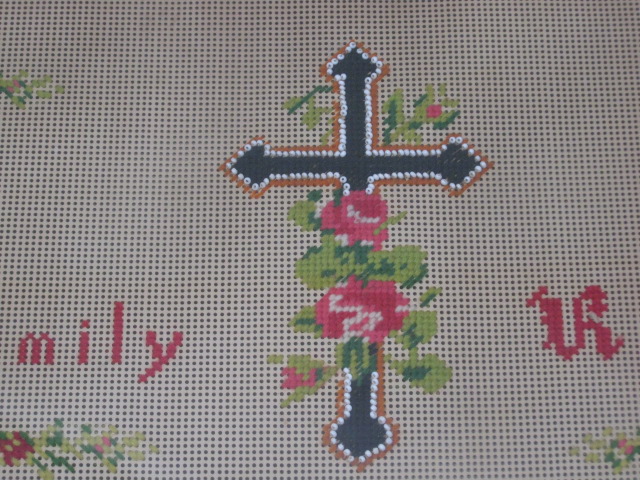 Antique Framed Marlow Family Record Needlepoint Cross Stitch Sampler 1823-1858 3