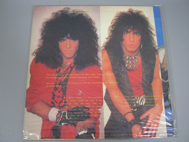 4 KISS Rare Vinyl 12" Album Singles Autographed A Black Diamond Creatures German 11