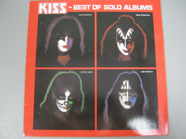 4 KISS Rare Vinyl 12" Album Singles Autographed A Black Diamond Creatures German 14